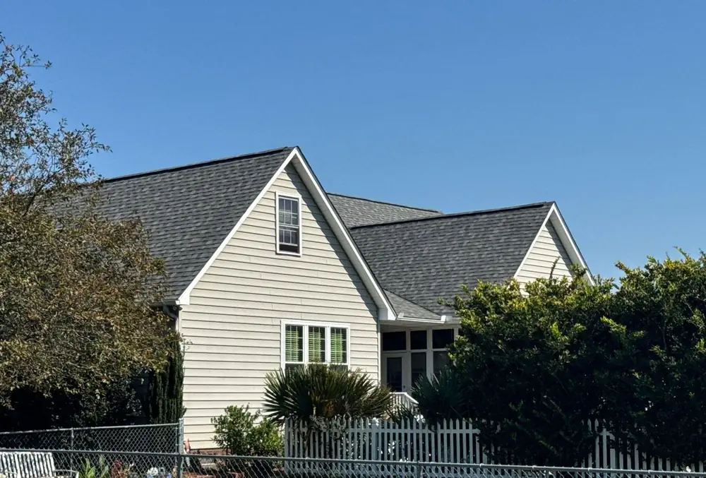 Finished IKO Cambridge® roof in Harvard Slate, installed by Carolina Trophy Roofs